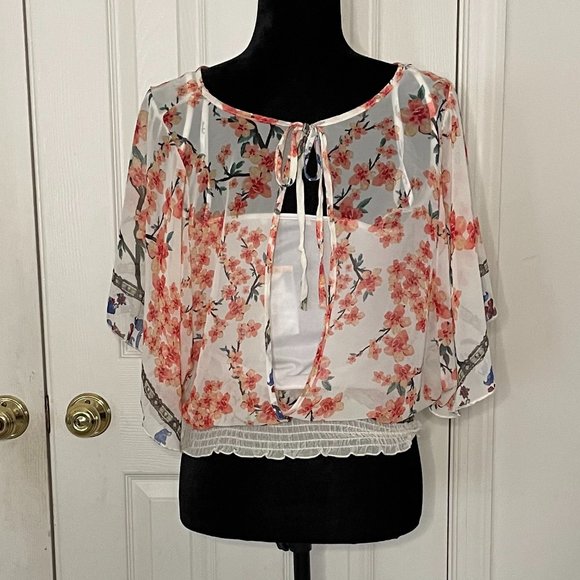 Poncho Top Knit Blouse - Picture 2 of 8